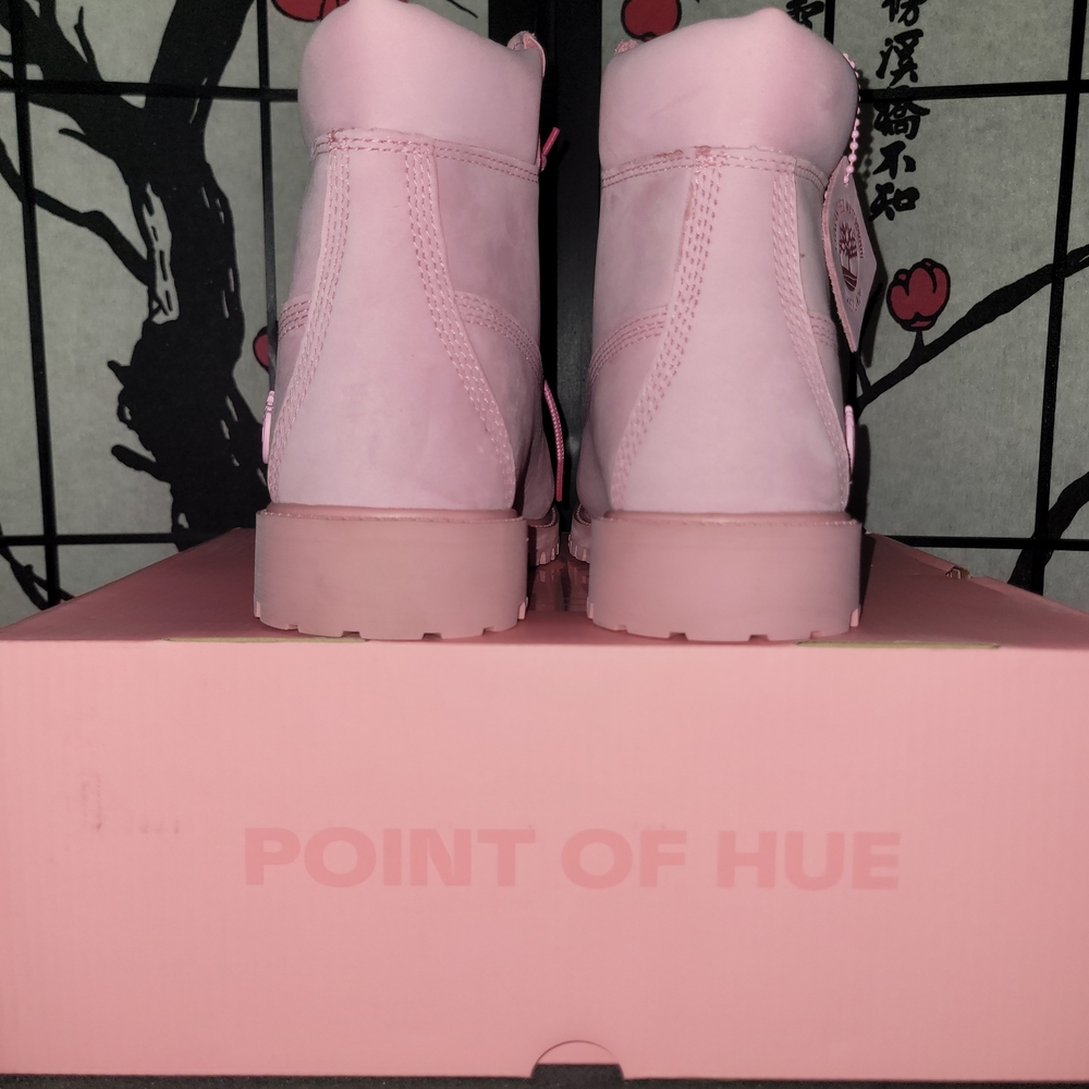 Timberland Pink Lace-Up Boots - Picture 4 of 5